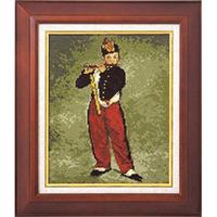 オリムパス製絲 刺繍キット アートギャラリー 笛を吹く少年 マネ作 ベージュ
