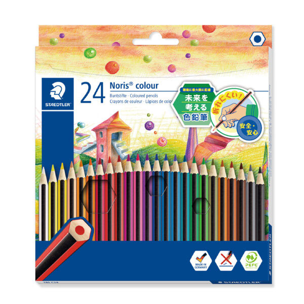 ノリス カラー色鉛筆 24色 競売 - 文房具・ステーショナリー