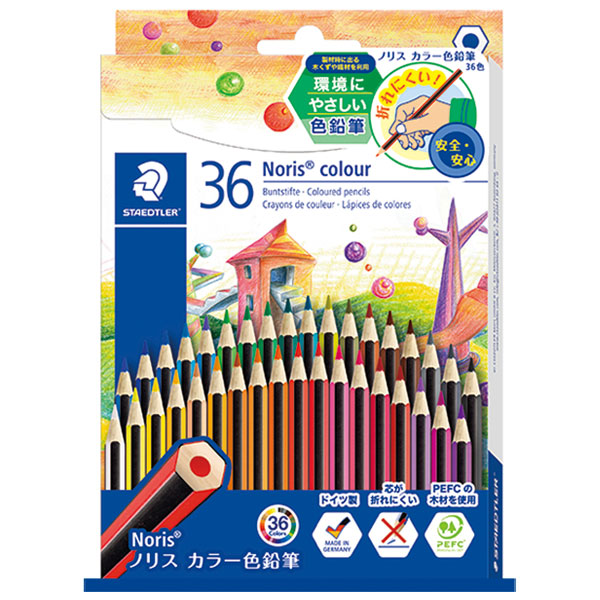 STAEDTLER ステッドラー ノリス カラー色鉛筆 紙パッケージ 36色セット