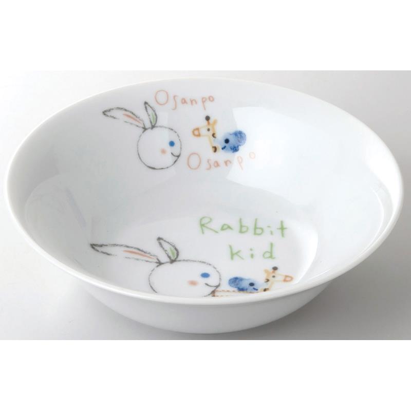 小倉陶器 ANIMAL KID カレー皿 Rabbit Kid