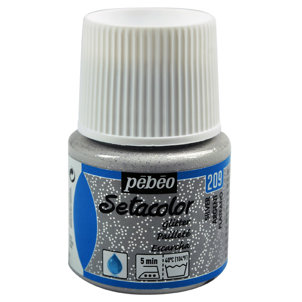 pebeo セタカラー 布用水性アクリル絵具 45ml ボトル 透明色 No.209 