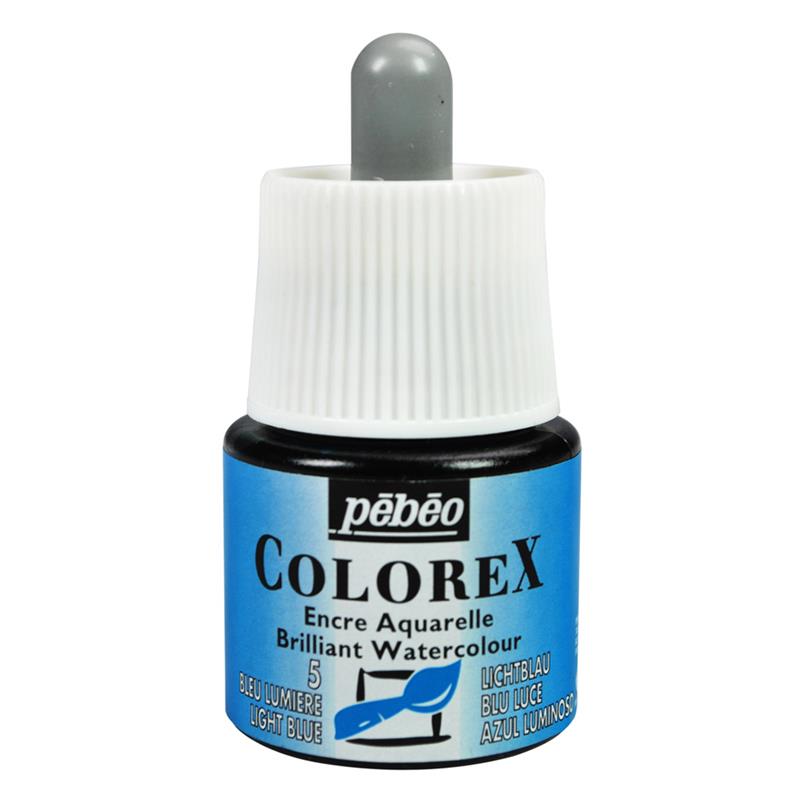 pebeo 水性染料ベースインク カラーレックス 45ml ライトブルー
