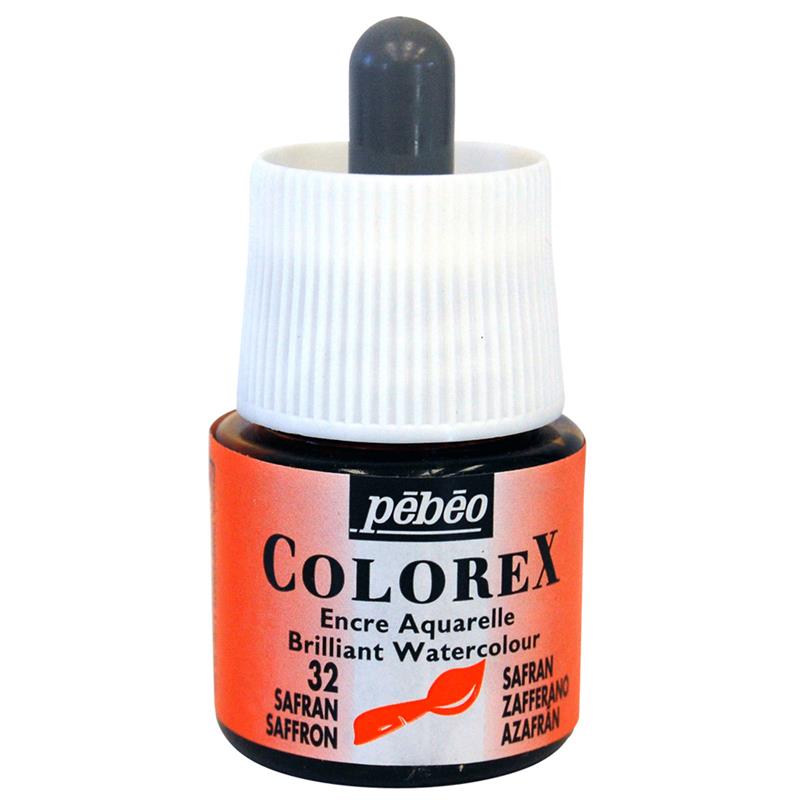 pebeo 水性染料ベースインク カラーレックス 45ml サフラン