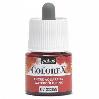 COLOREX カラーレックス 水性染料 カラーインク 45ml No.07 バーミリオン