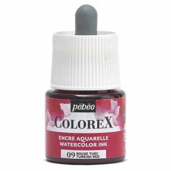 COLOREX カラーレックス 水性染料 カラーインク 45ml No.09 ターキッシュレッド