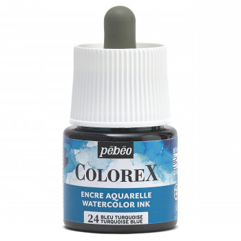 COLOREX カラーレックス 水性染料 カラーインク 45ml No.24 ターコイズブルー