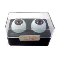 ビスクアイ グラスチック 茶8mm 白目部分含む UV ※人形の目