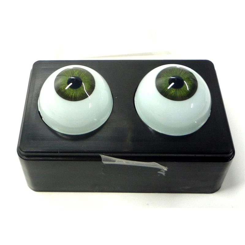 ビスクアイ グラスチック 淡緑14mm 白目部分含む UV ※人形の目