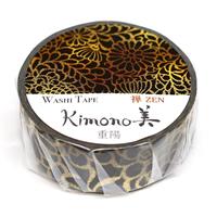 kimono美 和紙マスキングテープ 粋タイプ 重陽 15mm×7m巻 金箔 GR-3007