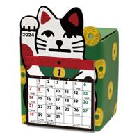 貯金箱カレンダー 2024年 招き猫貯金カレンダー 3万円 CAL24009