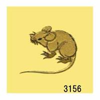 蒔絵シール [No.3156] 鼠 (子)