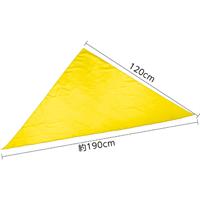 Artec カラースカーフ三角型 黄