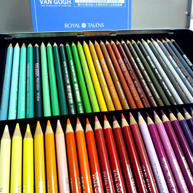 ヴァンゴッホ 水彩色鉛筆 60色セット （メタルケース入り） | ゆめ画材