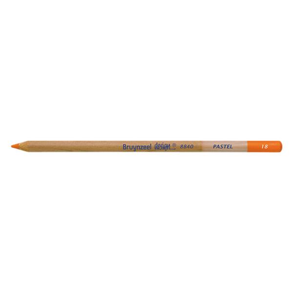 ブランジール デザイン パステル鉛筆 #18 パーマネントオレンジ 1ダース (12本入り)