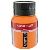 アムステルダム アクリリックカラー 500ml アゾオレンジ