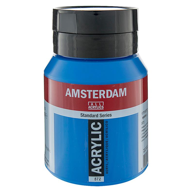 アムステルダム アクリリックカラー 500ml プライマリーシアン