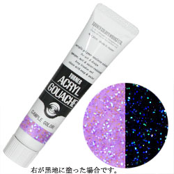 ターナー アクリルガッシュ 20ml ラメ パープルペリドット