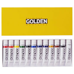 GOLDEN ACRYLICS ゴールデン アクリリックス 20ml 12色セット | ゆめ画材