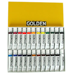 GOLDEN ACRYLICS ゴールデン アクリリックス 20ml 24色セット | ゆめ画材