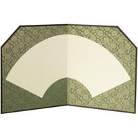 姫屏風 (小) 鳥の子紙 緑 258×455mm