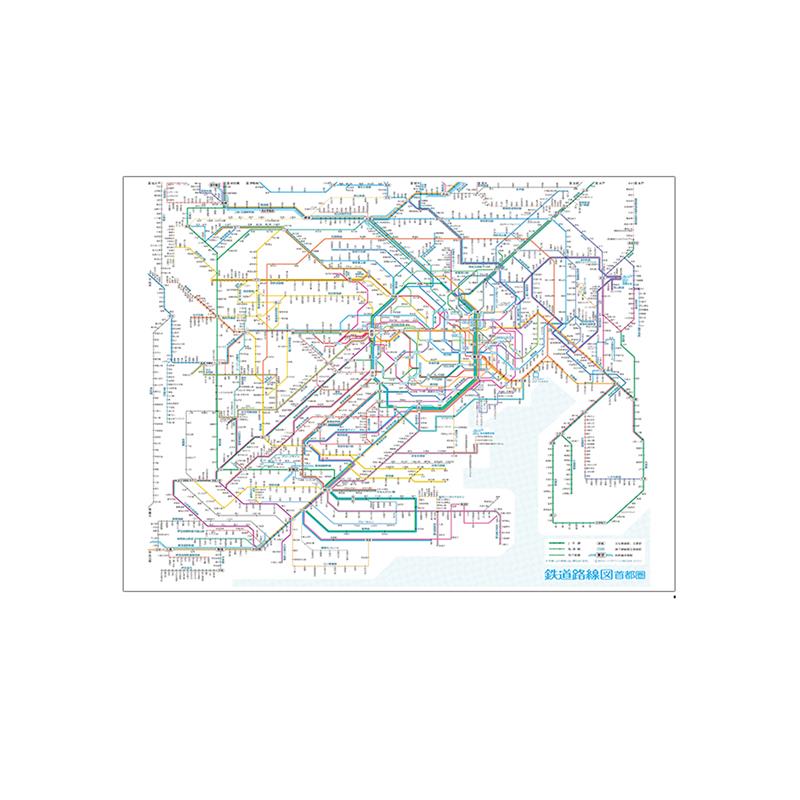 鉄道路線図 レジャーシート 首都圏 日本語 Rlsj ゆめ画材