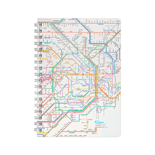 鉄道路線図 リングノート B6 首都圏 日本語 RRNSJ | ゆめ画材