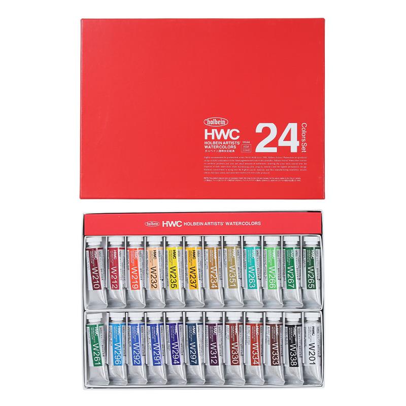 ホルベイン 透明水彩絵具 60色セット W411 5ml(2号) - アート用品