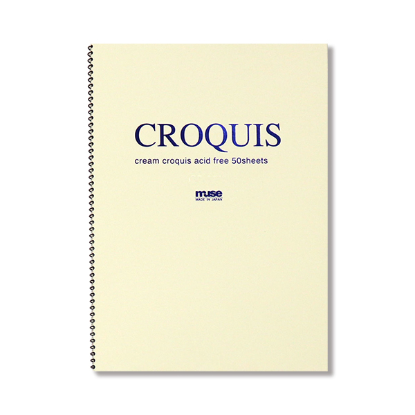 Croquis クロッキーブック クリーム サイズ 5冊パック ゆめ画材