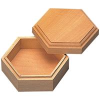 木彫 六角小箱