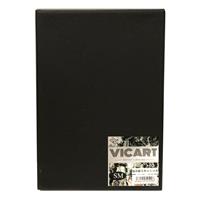 VICART ブラック 包み張りキャンバス 厚み約15mm SM (227×158) 2枚セット 【期間限定！包み張りキャンバスセール対象商品】